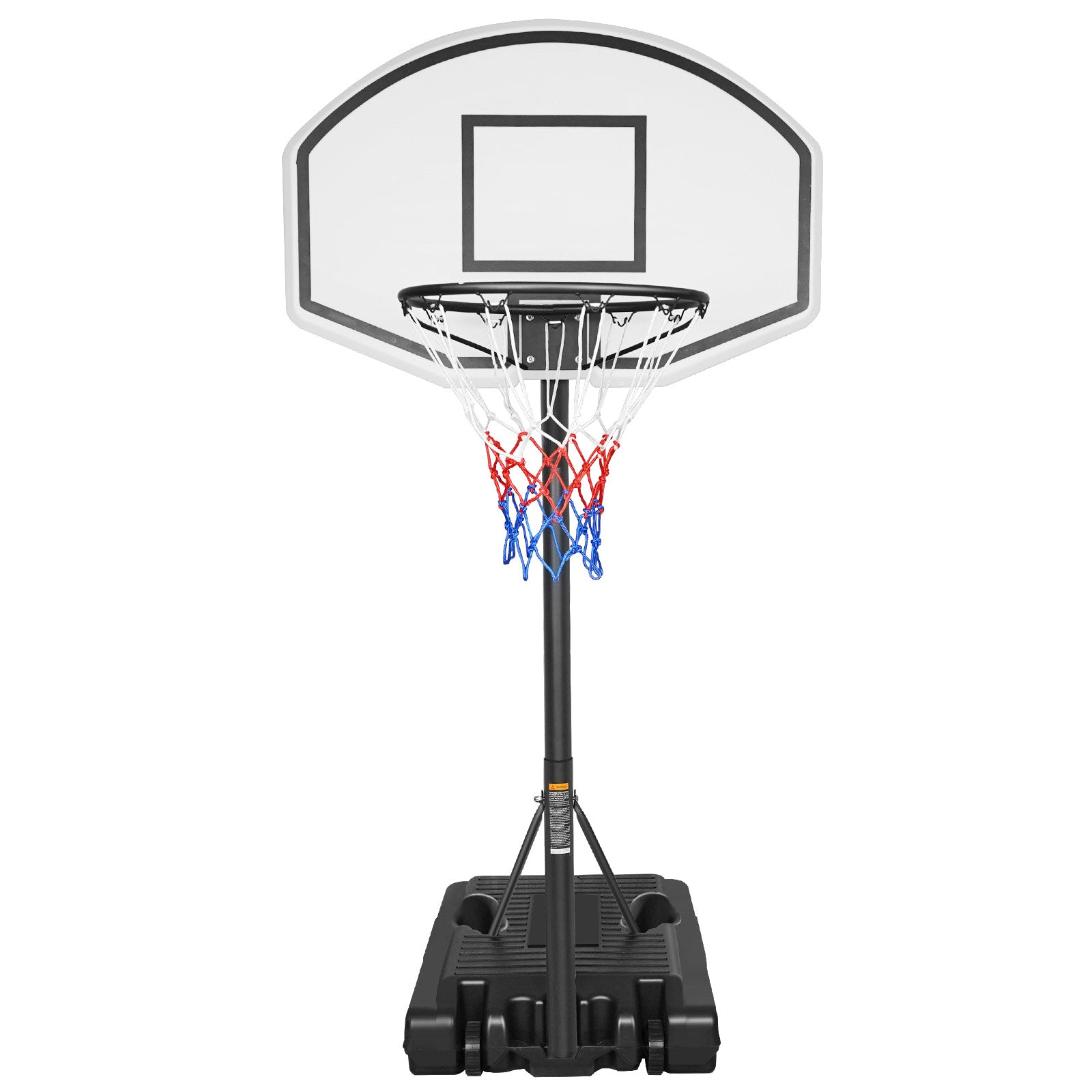 Portable Poolside Basketball Hoop Swimming Pool 3.1ft to 4.7ft Height-Adjustable Basketball System Goal Stand for Kids