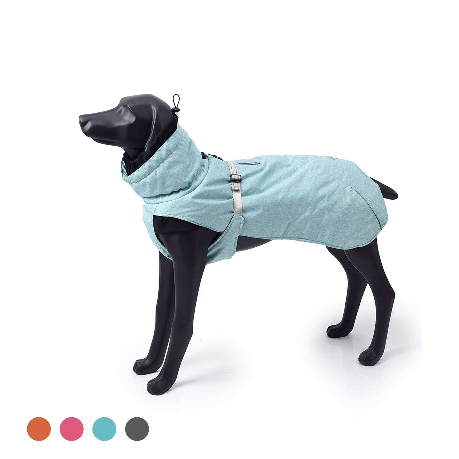 New Style Dog Winter Jacket with Waterproof Warm Polyester Filling Fabric-（blue，size XL）