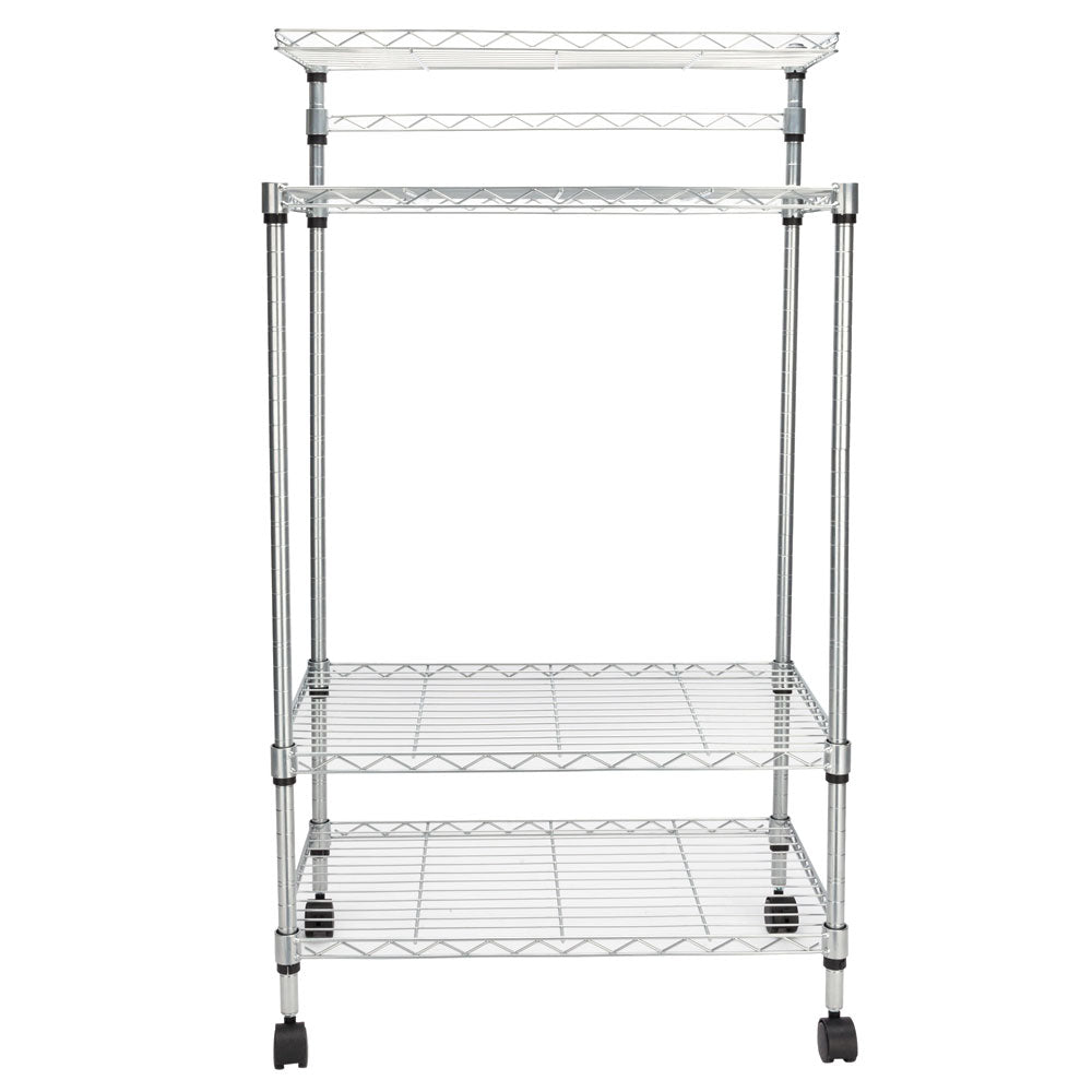 4 Layer Adjustable Kitchen Bakers Rack Shelf Microwave Oven Stand Storage Cart