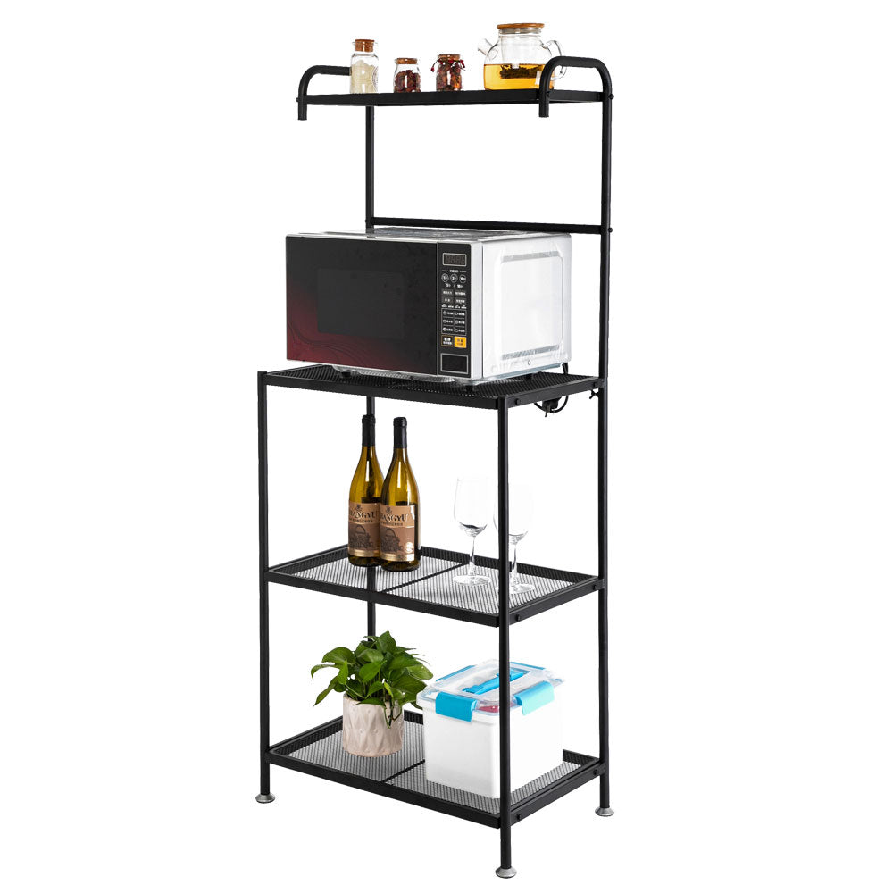 4-Tier Wire Mesh Laminate Kitchen Shelf