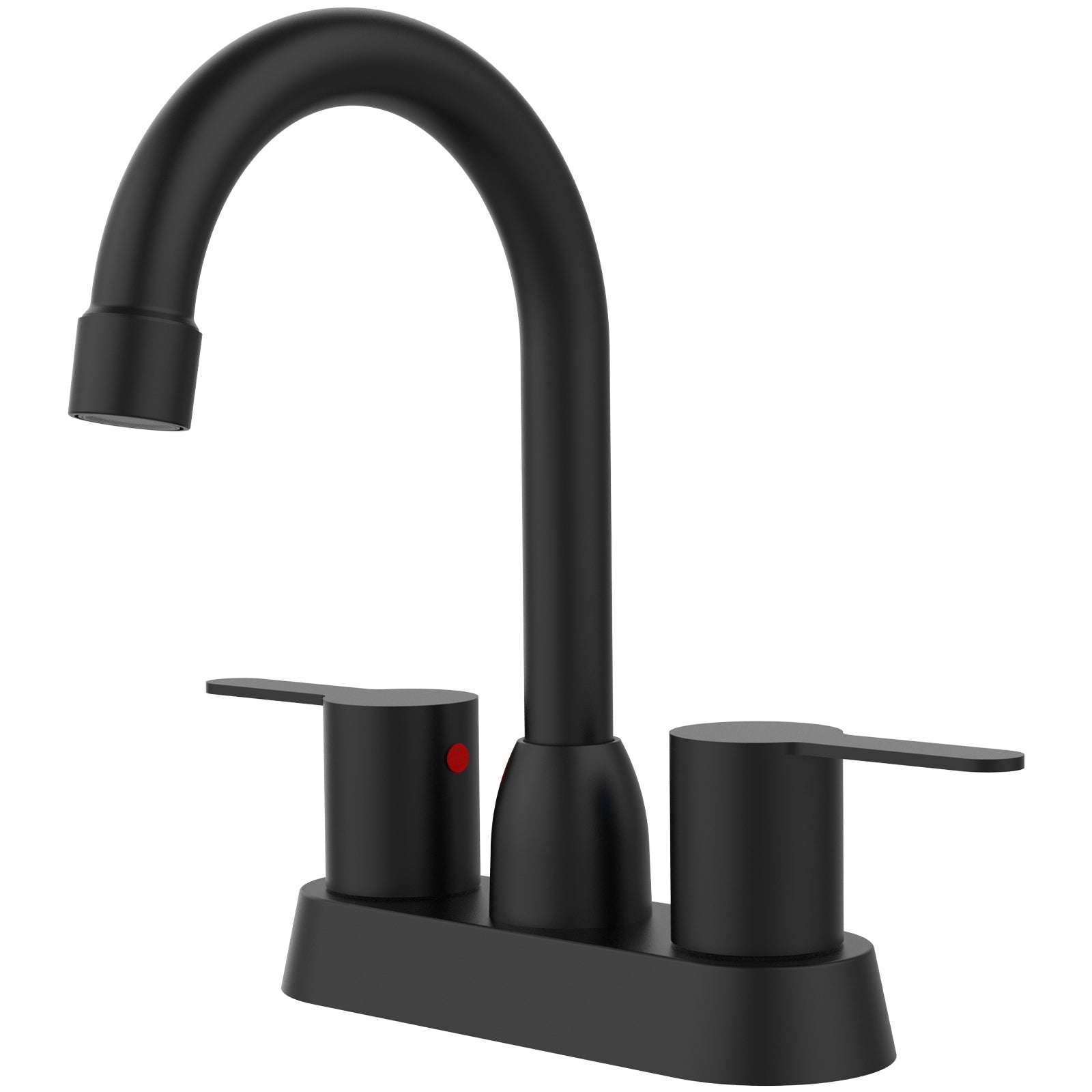 2 Handles Matte Black Faucet, Brushed Nickel Centerset RV Bathroom Faucets for 3 Hole [pop-up drain and hose not included][Unable to ship on weekends, please place orders with caution]