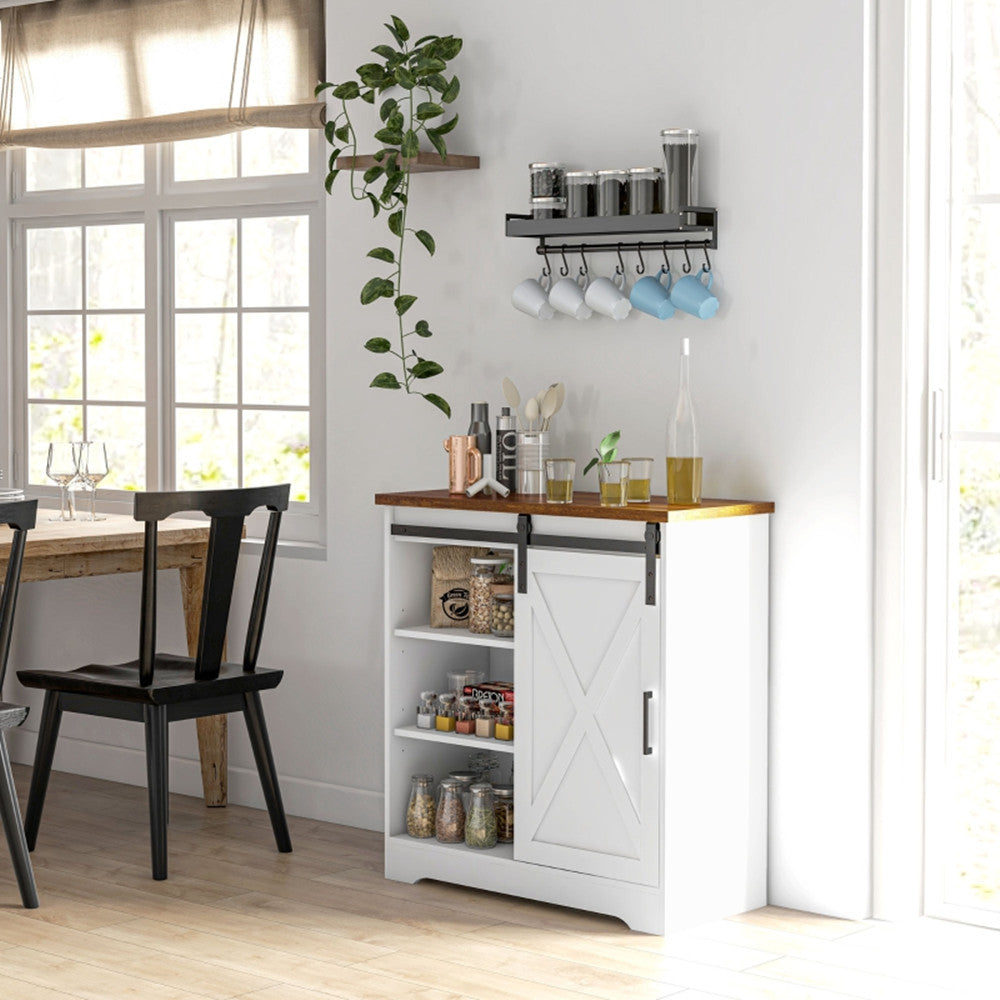 Kitchen Sideboard Storage Cabinet  - White ( Amazon Shipping)（Prohibited by WalMart）