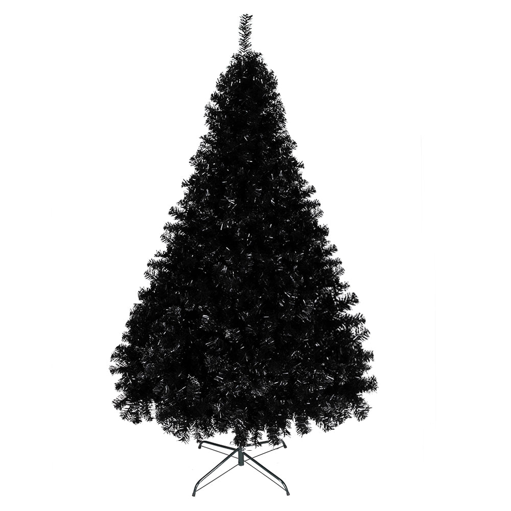 6ft 1600 Branches PVC Christmas Tree Black--Substitution code:	36564136