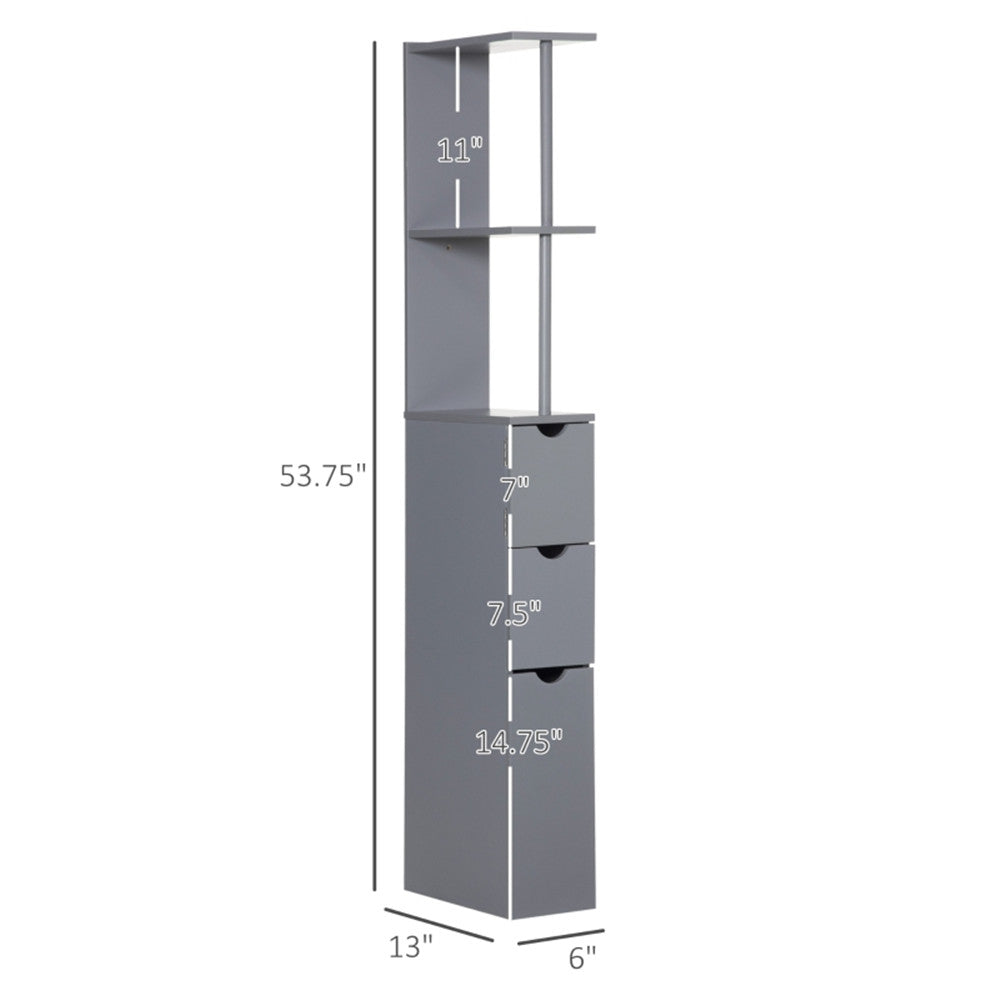 Bathroom Storage Cabinet-Grey ( Amazon Shipping)（Prohibited by WalMart）