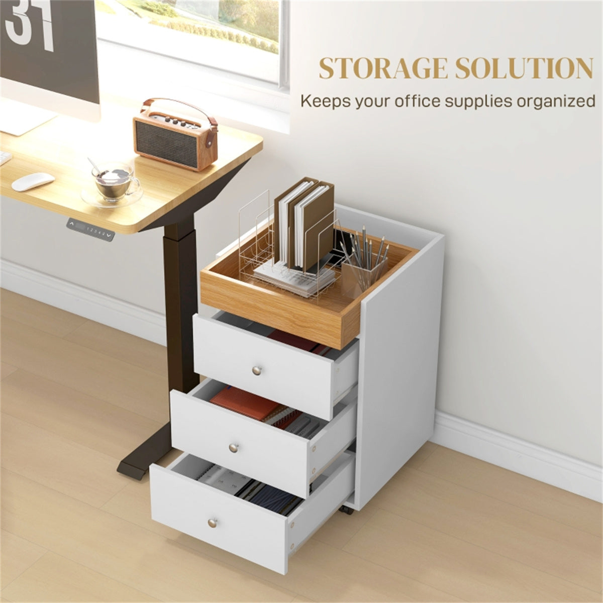 Bathroom Storage Cabinet-White ( Amazon Shipping)（Prohibited by WalMart）