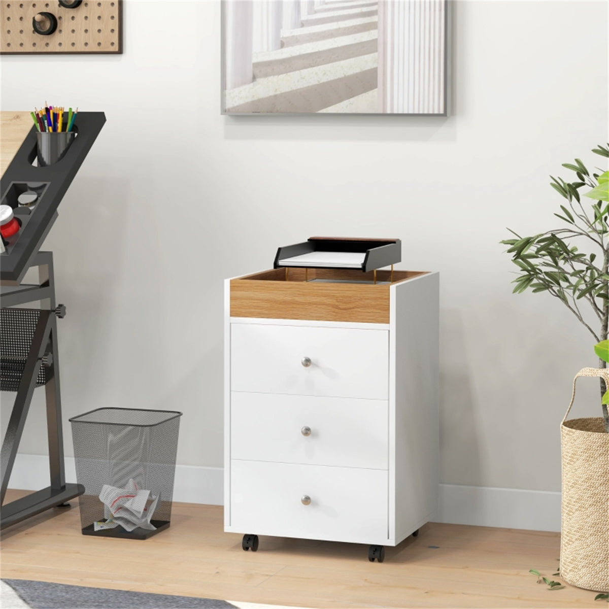 Bathroom Storage Cabinet-White ( Amazon Shipping)（Prohibited by WalMart）