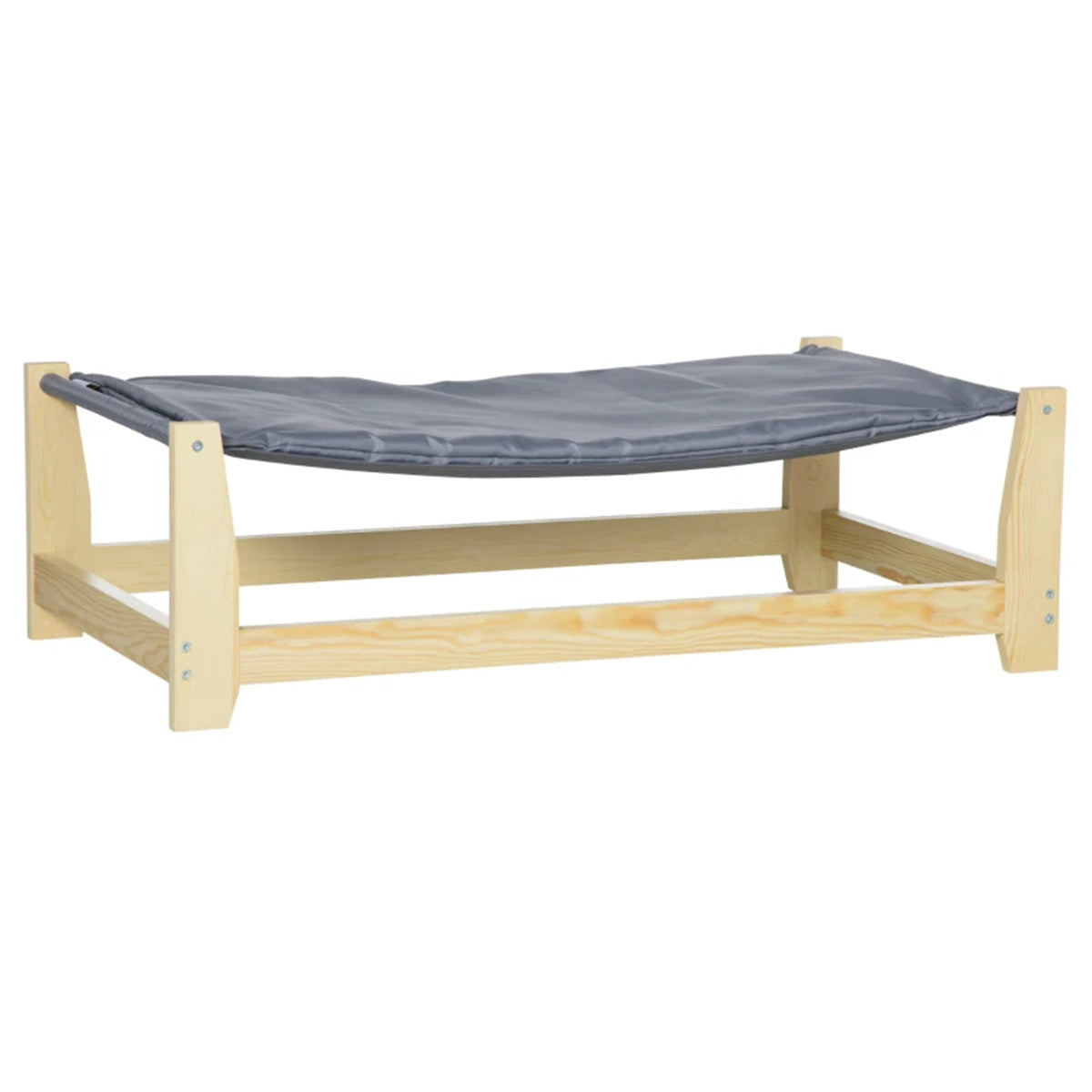 35.5 "L wooden dog bed with cushion