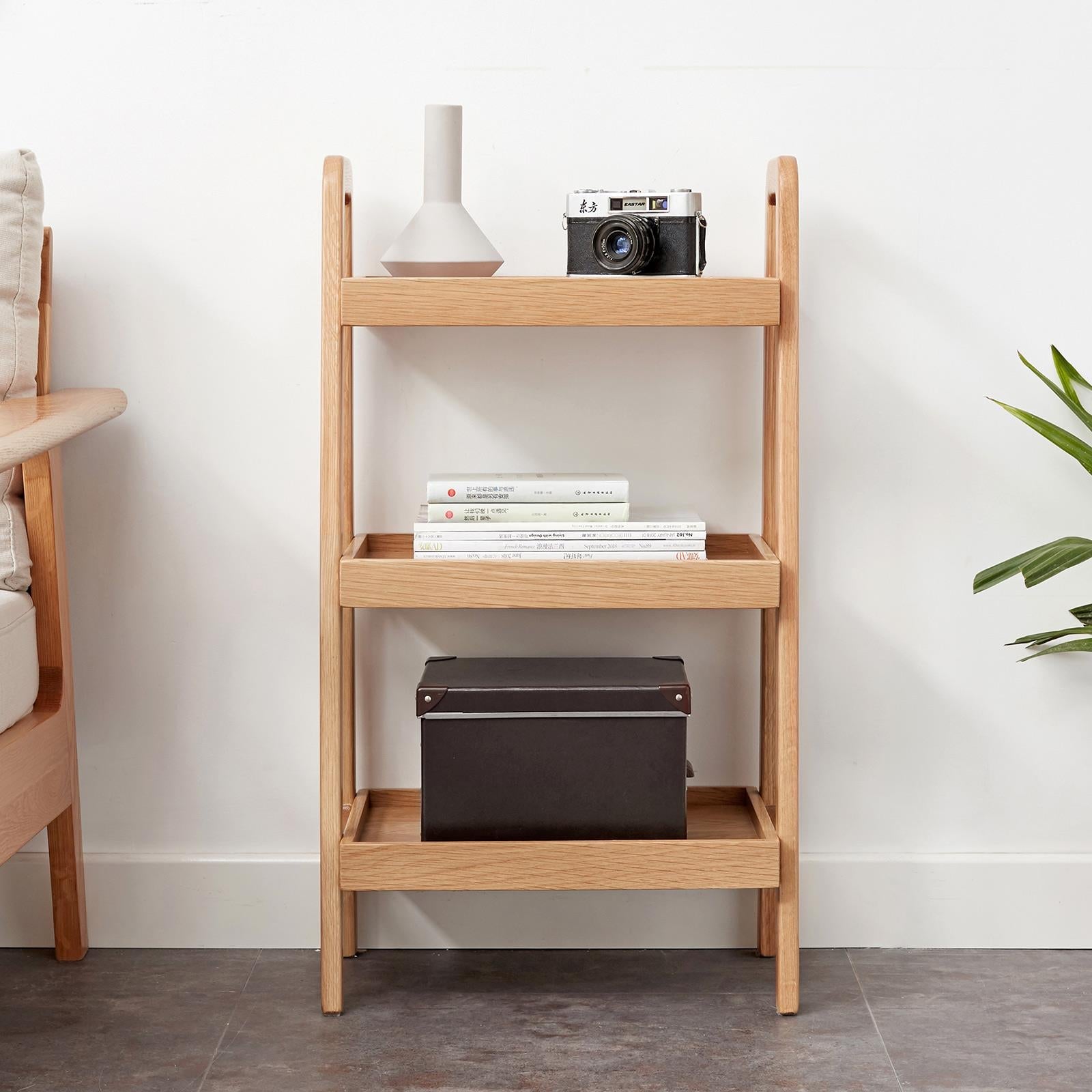 Storage Bench, 3-Tier Beech Wood Shoe Rack for Entryway, Premium Storage Organizer for Bathroom, Living Room, Bedroom, Hallway, Patio, Kitchen