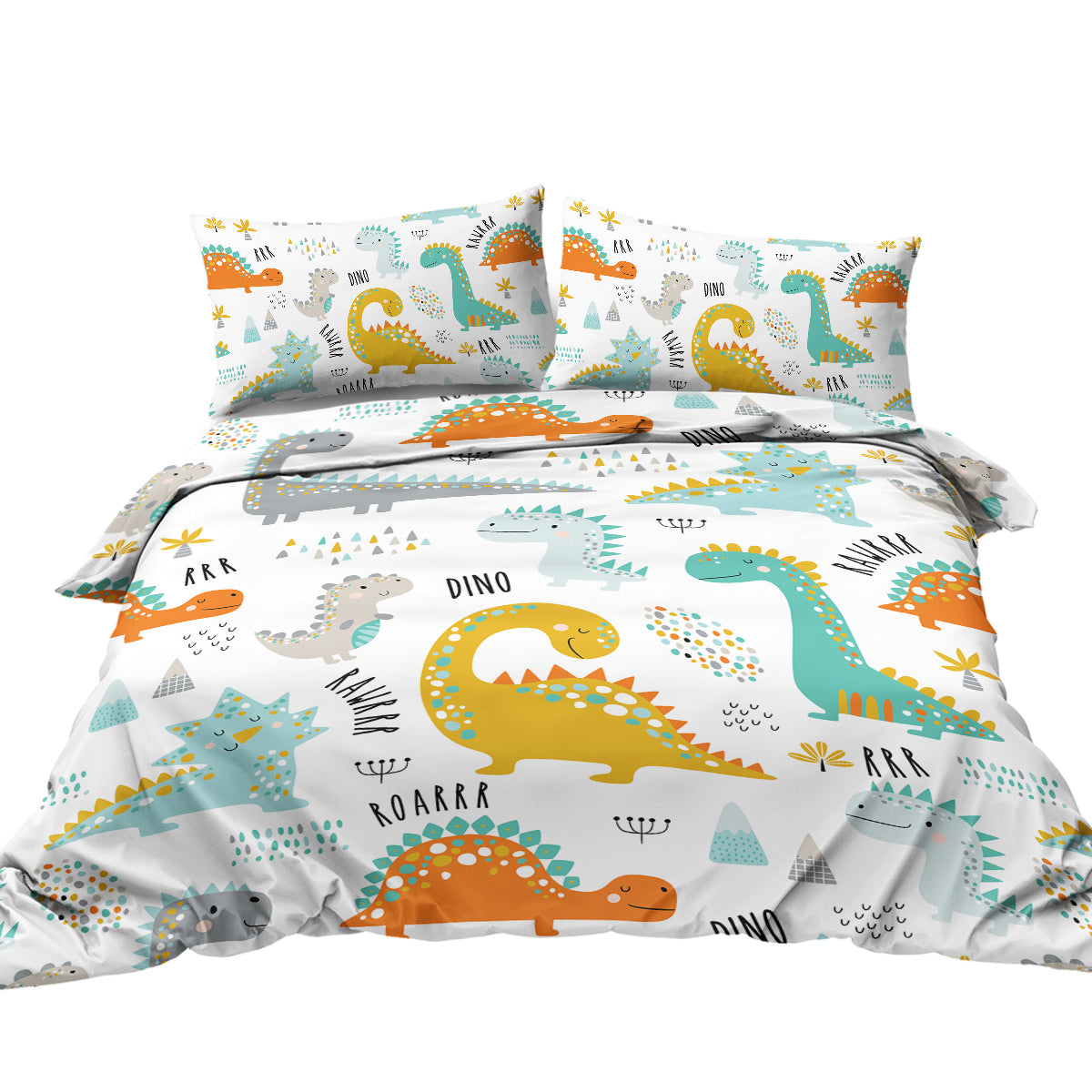 3Pcs Dinosaur Twin soft Duvet Cover set for Comforter bedding Cover for Kid Gift