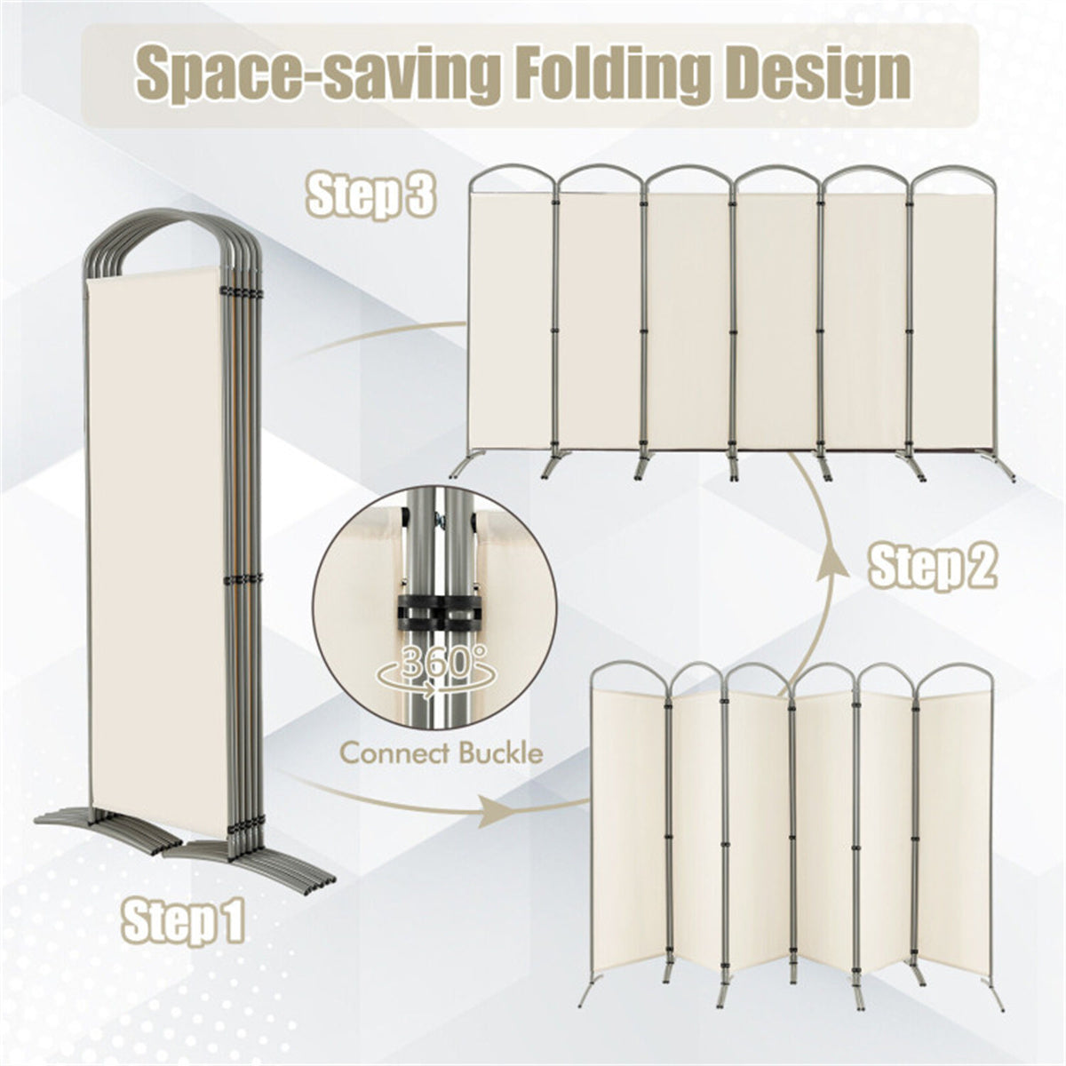 6 Panel Privacy screen