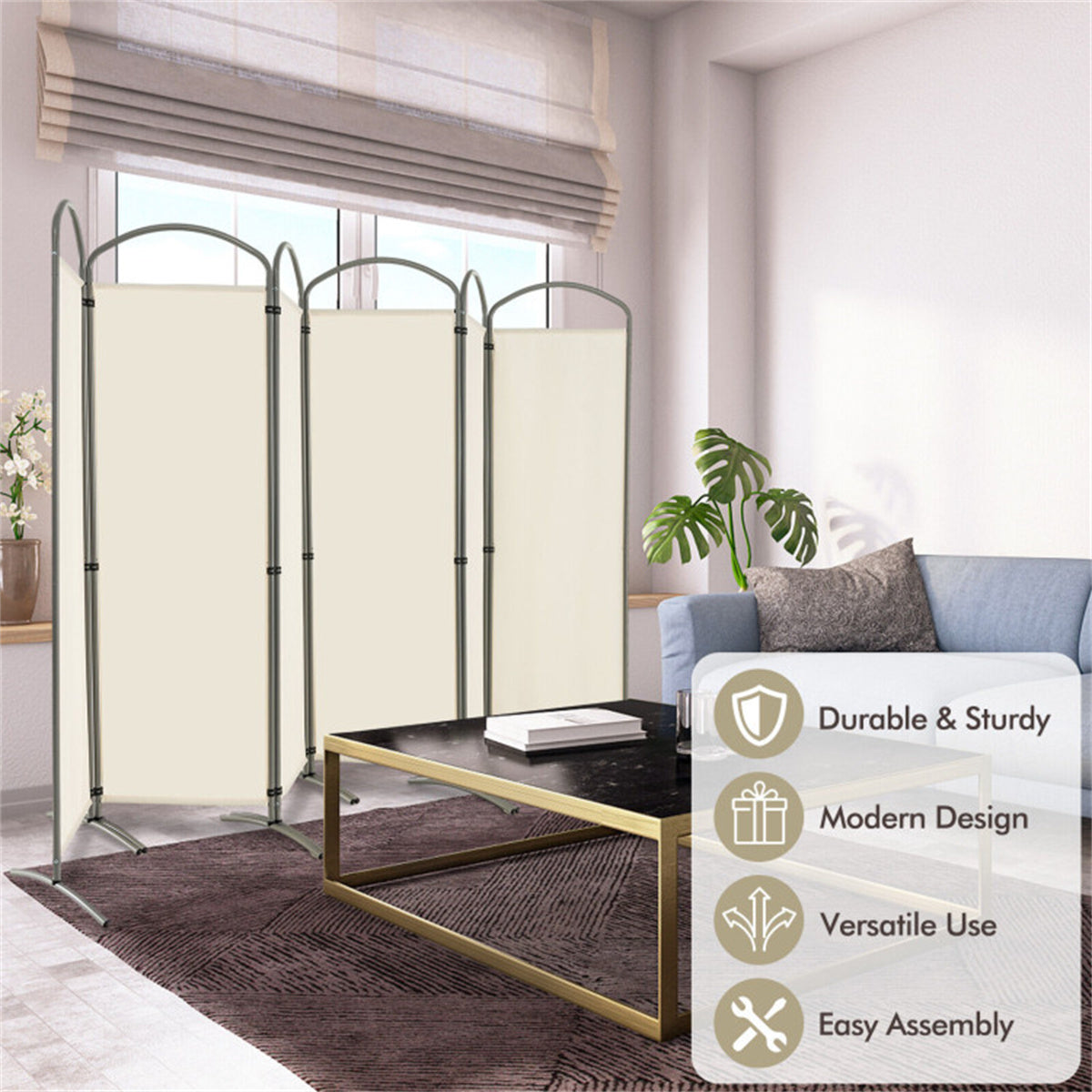 6 Panel Privacy screen