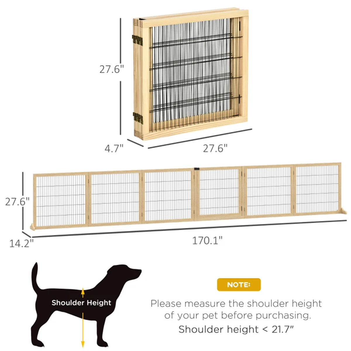 170" L dog door, wooden pet door