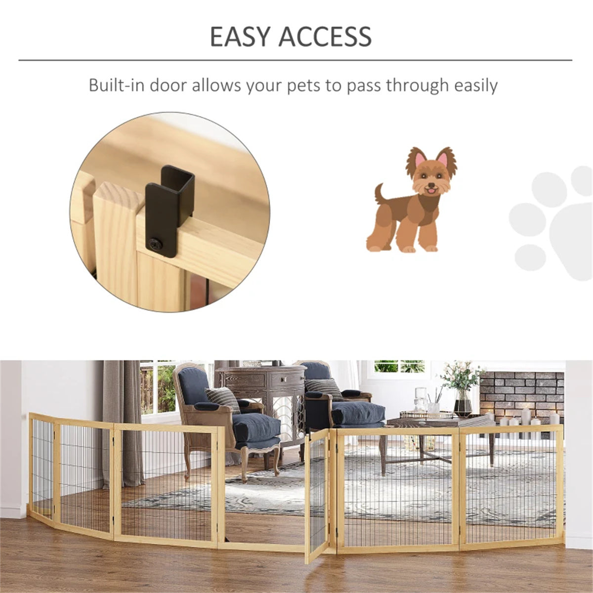 170" L dog door, wooden pet door