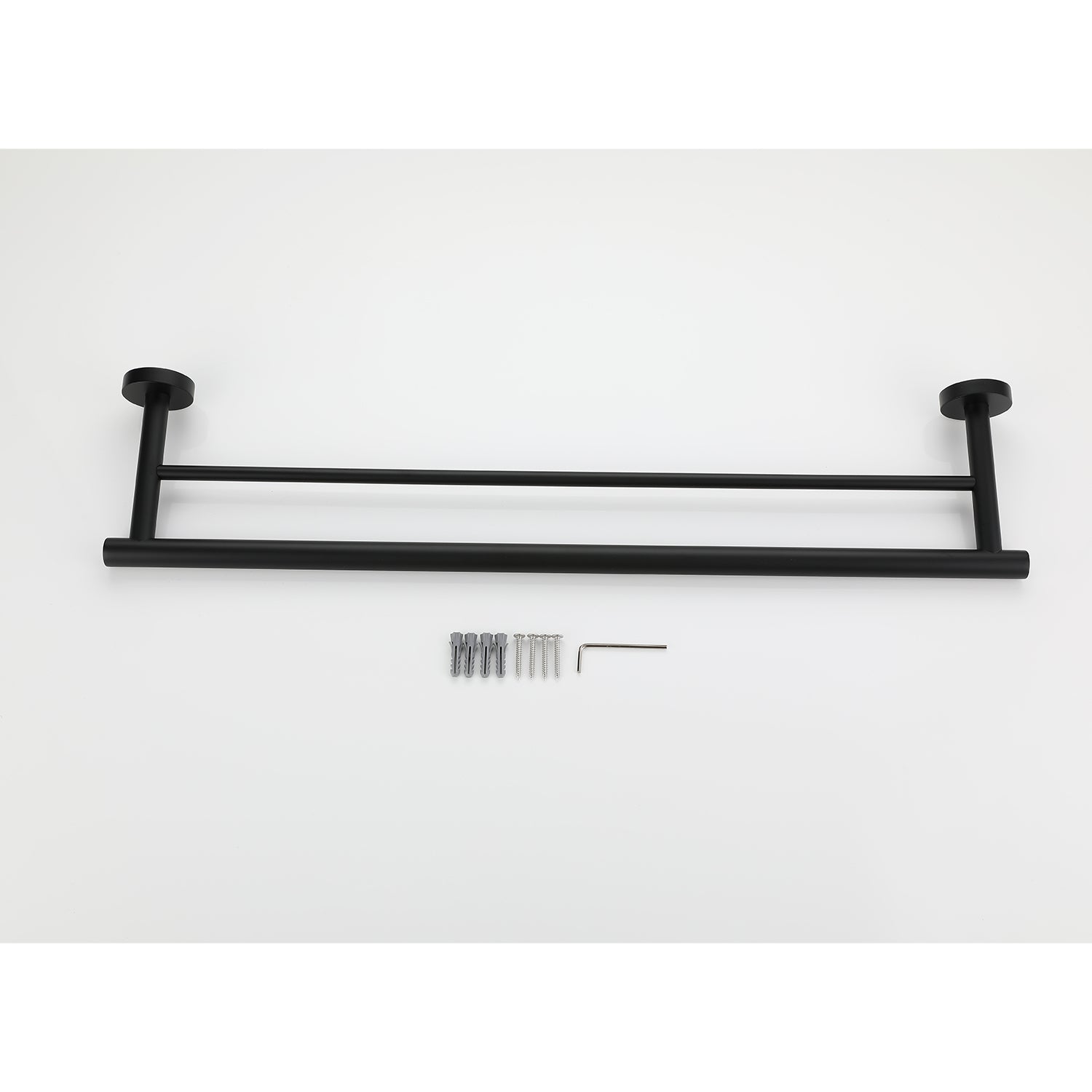 23.6 Inch Double Towel Bar, Bathroom Towel Bar Wall Mount, 304 Stainless Steel Bathroom Towel Racks Towel Rods