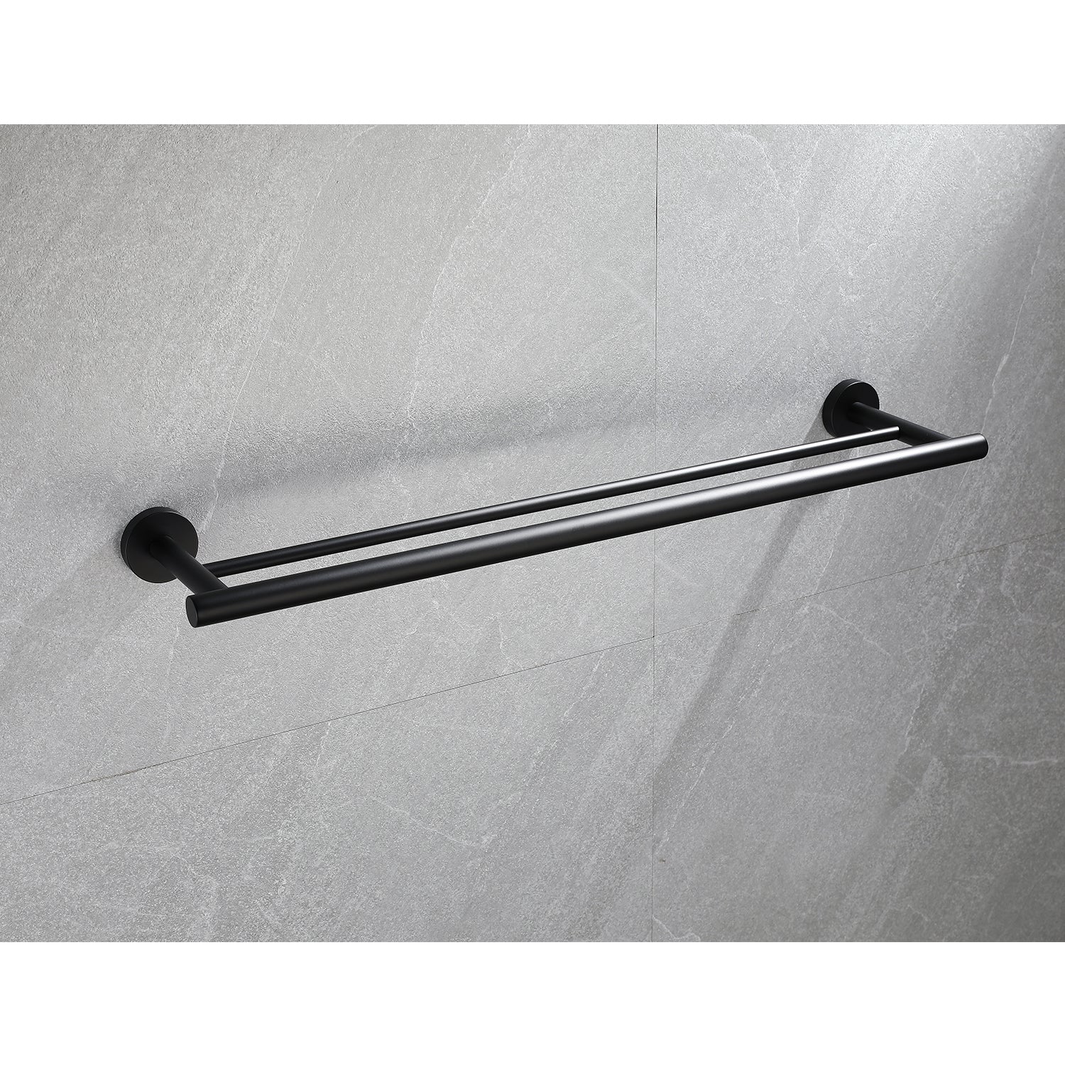 23.6 Inch Double Towel Bar, Bathroom Towel Bar Wall Mount, 304 Stainless Steel Bathroom Towel Racks Towel Rods