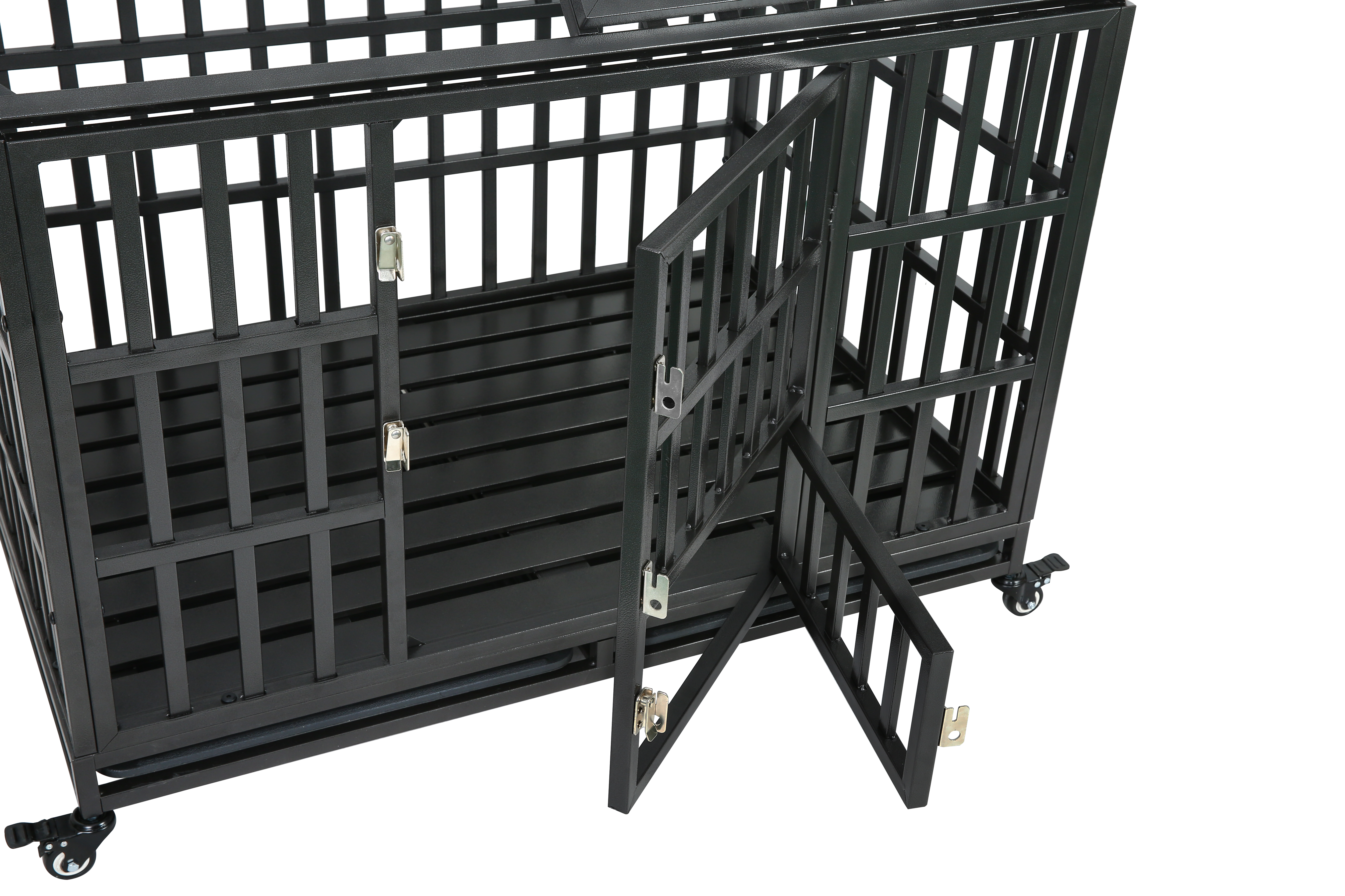 Heavy Duty Dog Cage  pet Crate with Roof