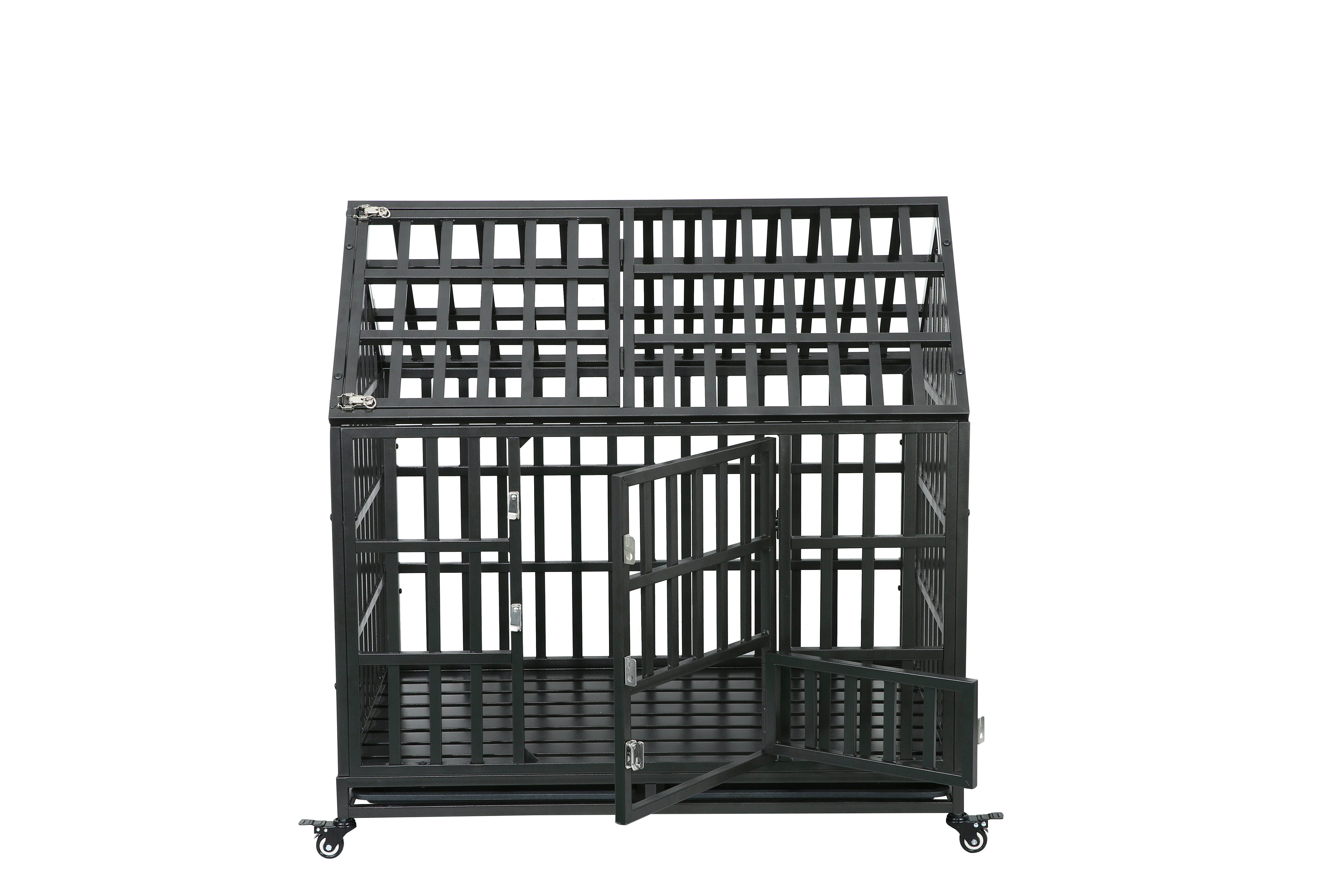 Heavy Duty Dog Cage  pet Crate with Roof