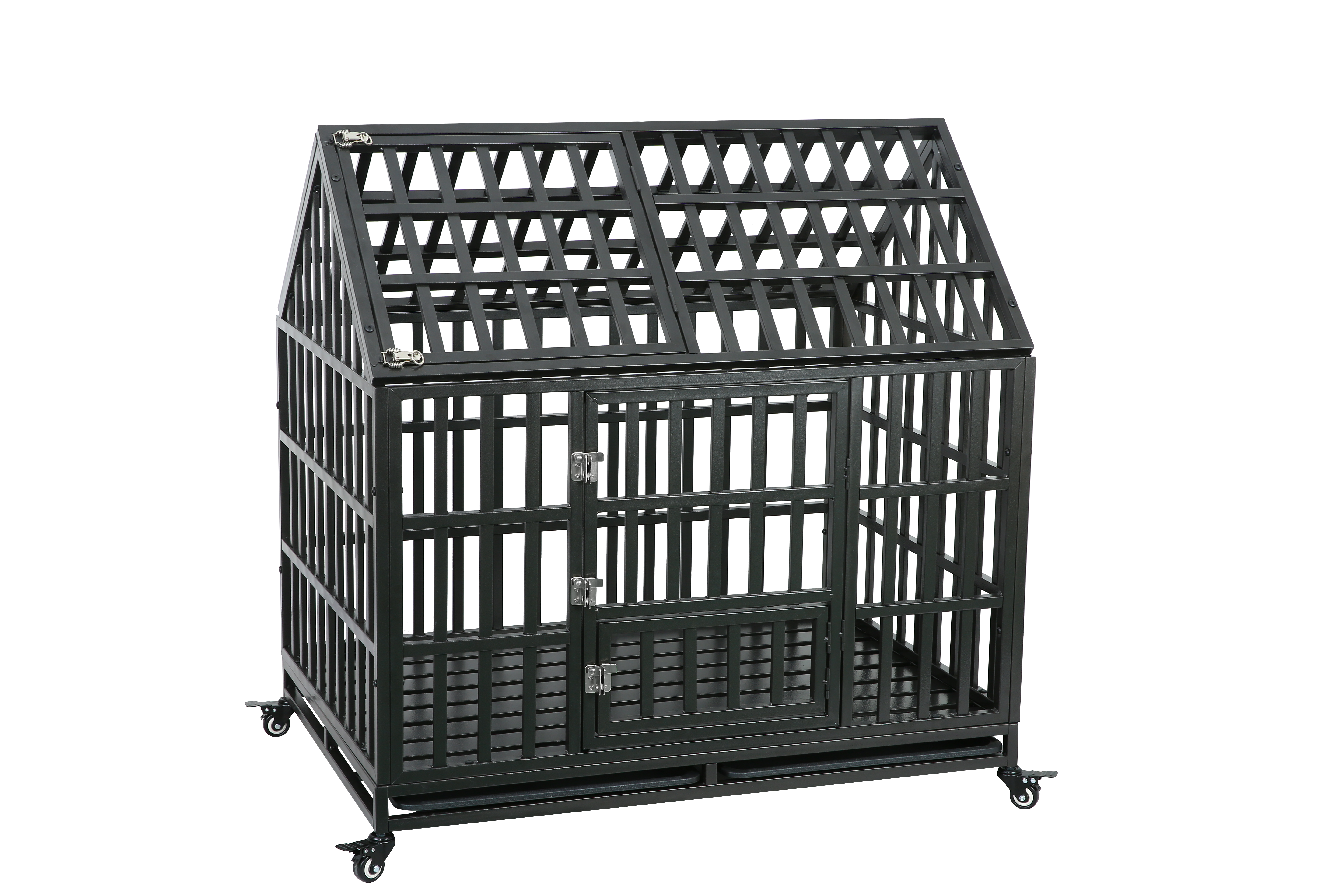 Heavy Duty Dog Cage  pet Crate with Roof