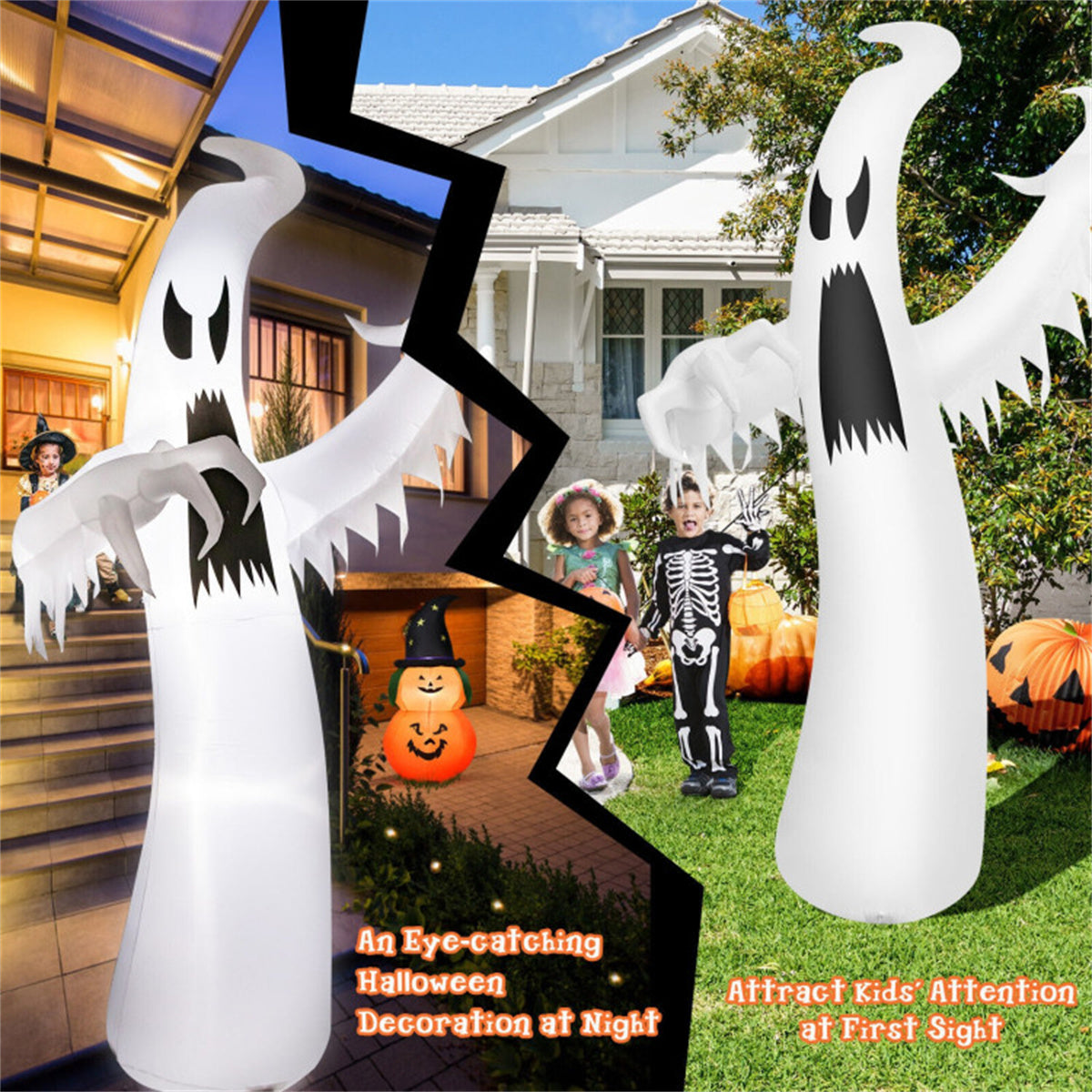 12 Feet Halloween Inflatable Ghost Decoration