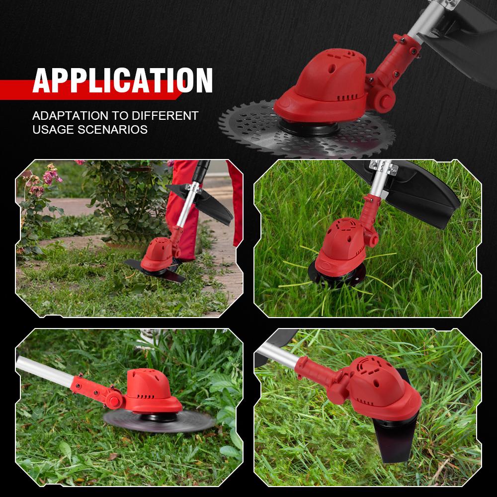 36000RPM Brushless Electric Lawn Mower Cordless Lawn Trimmer Foldable Adjustable Garden Mower