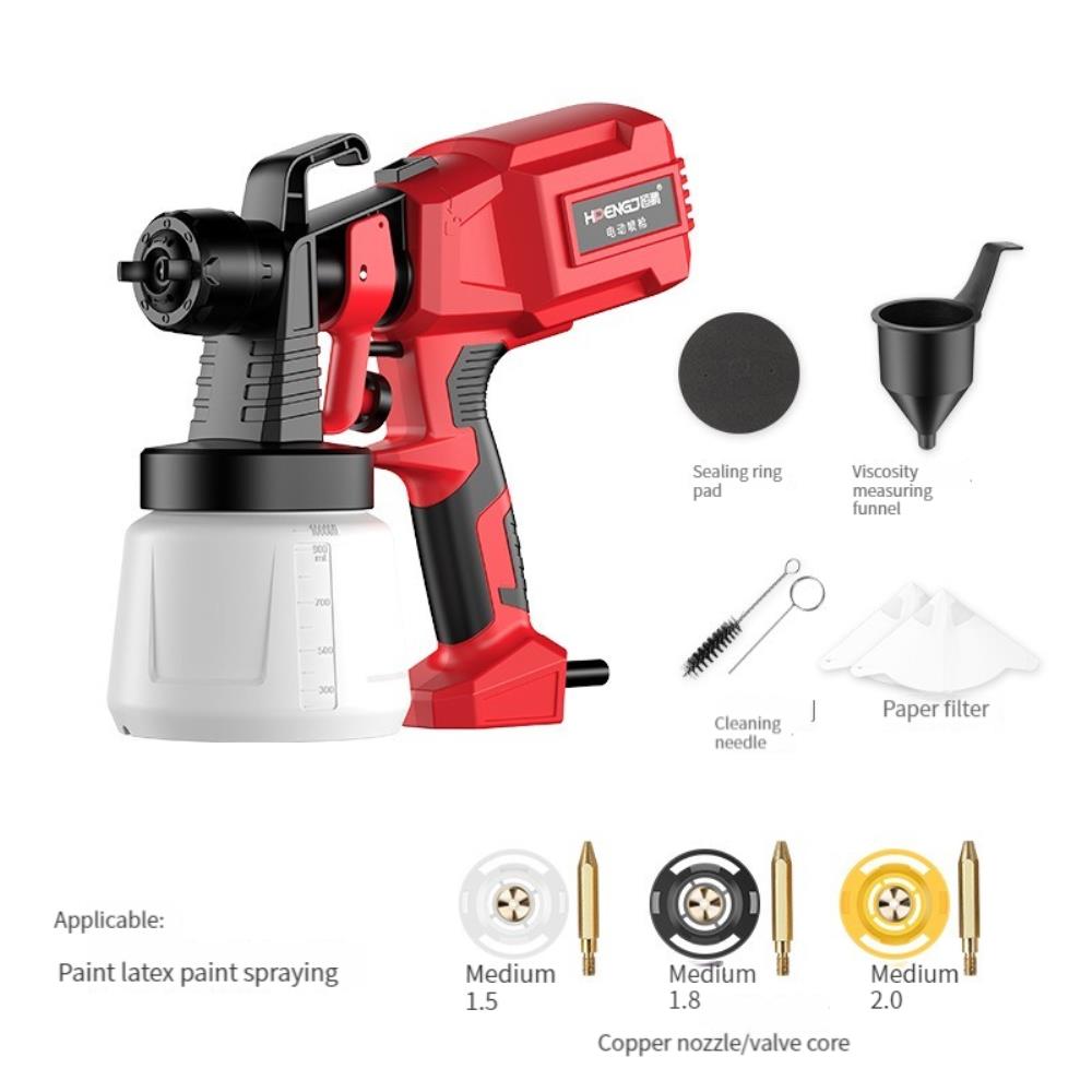 1000ML Cordless Electric Spray Gun High Power With Nozzle Flow Control Paint Gun Paint Sprayer