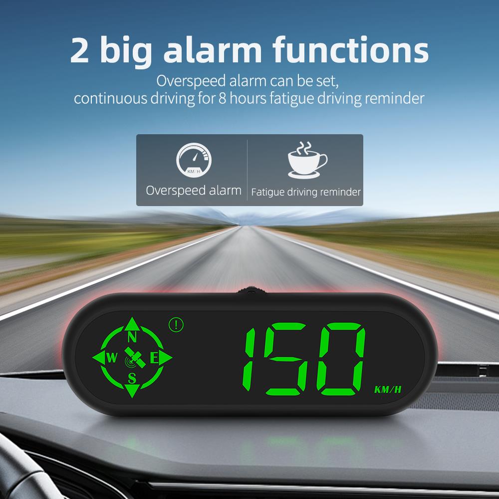 GPS Speedometer Car HUD Head Up Display Car Computer Automatic Speed Alert G7