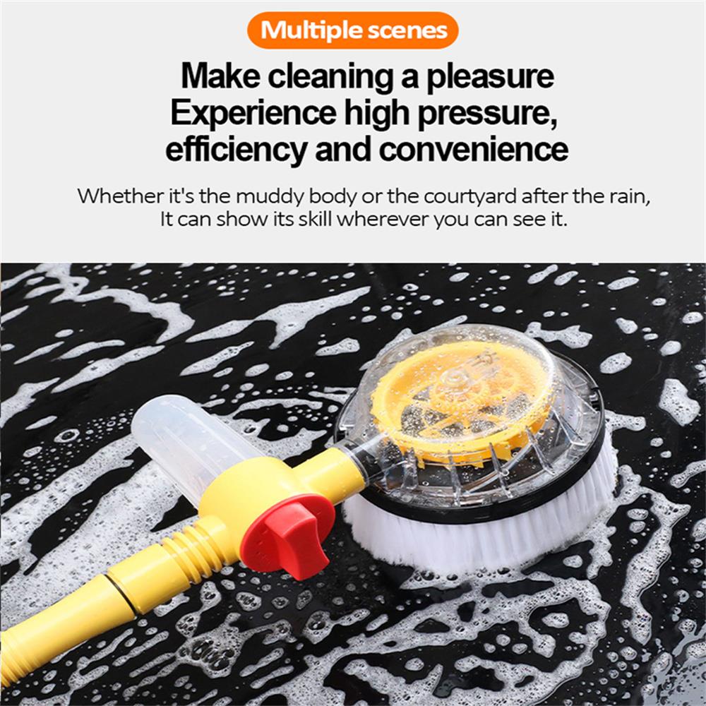 Automatic rotating car wash brush chenille + PP head car cleaning brush set