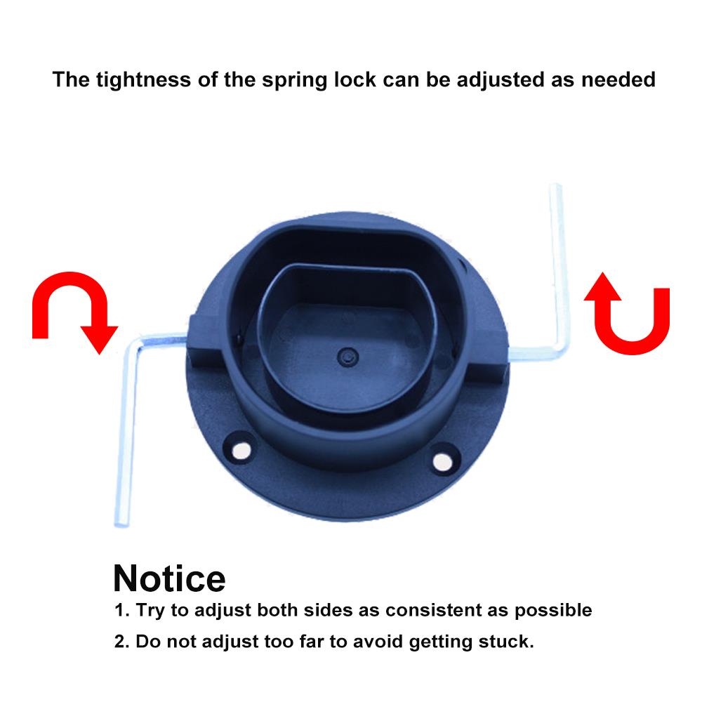 Type 2 EV Charger for IEC 62196-2 Connector Plug with Spring Tub Wall Mount