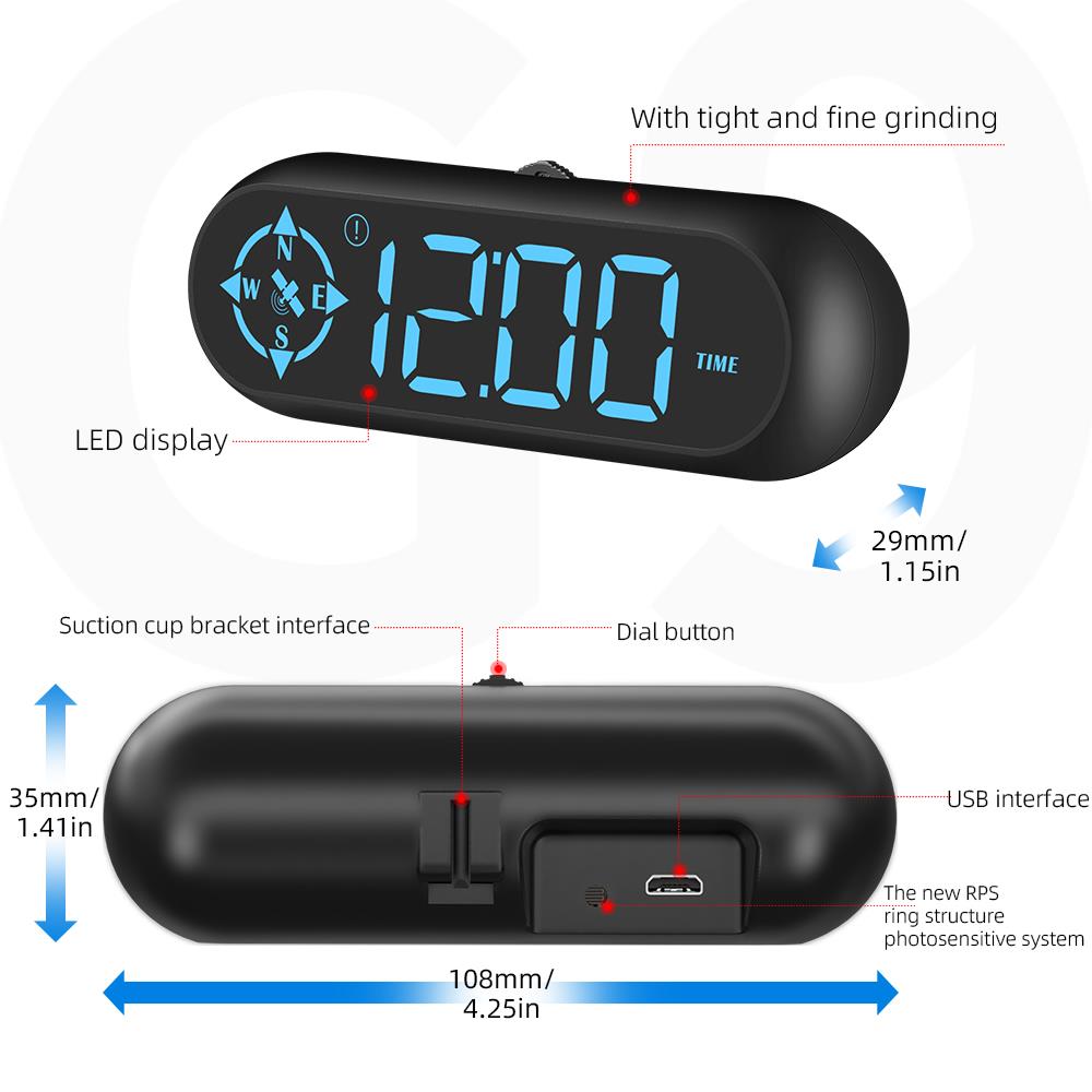 GPS Speedometer Car HUD Head Up Display Car Computer Automatic Speed Alert G7