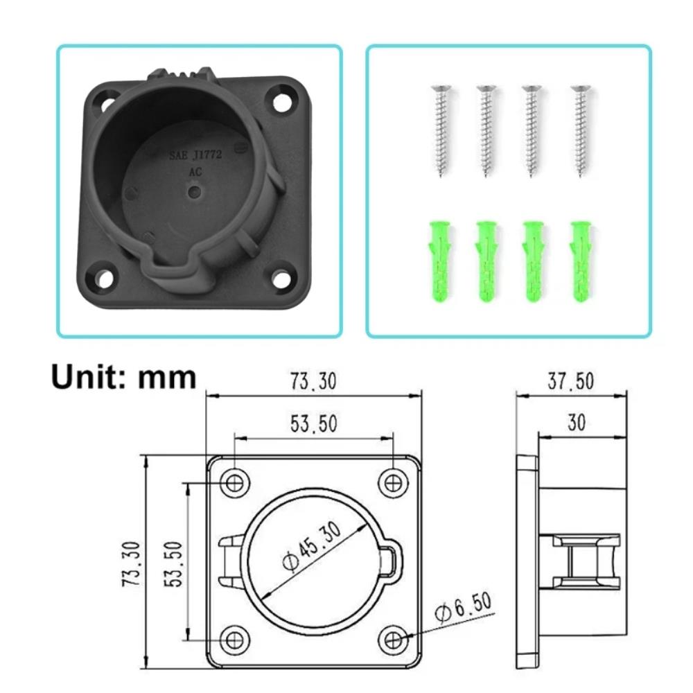 Car Wall Mounted Type1 EV Charger Stand Electric Car Charging Cable Stand