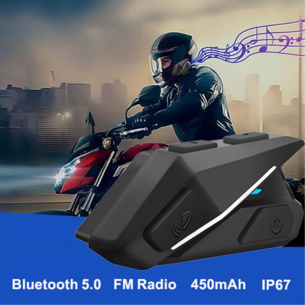 FM radio motorcycle helmet headset wireless bluetooth waterproof noise reduction music player