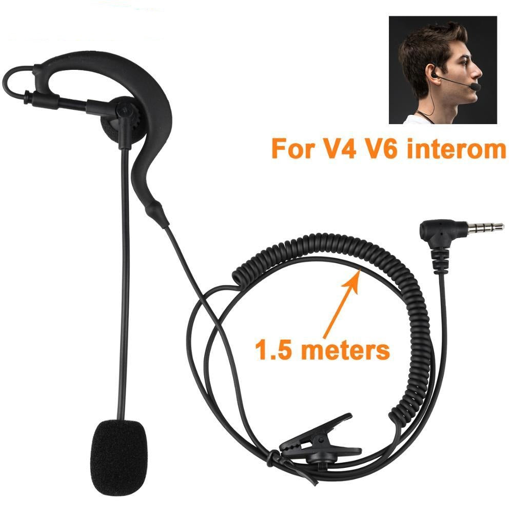 3.5MM Bluetooth headphone cable motorcycle helmet intercom accessories suitable for V6