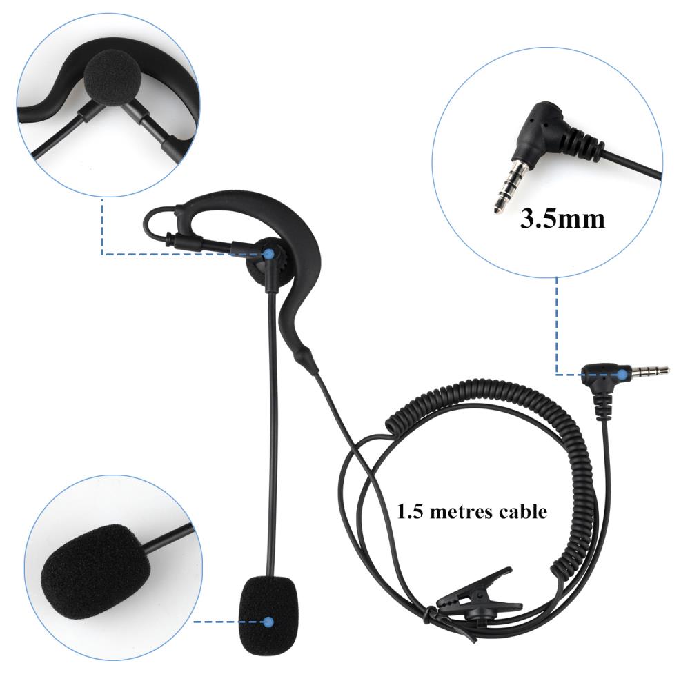 3.5MM Bluetooth headphone cable motorcycle helmet intercom accessories suitable for V6